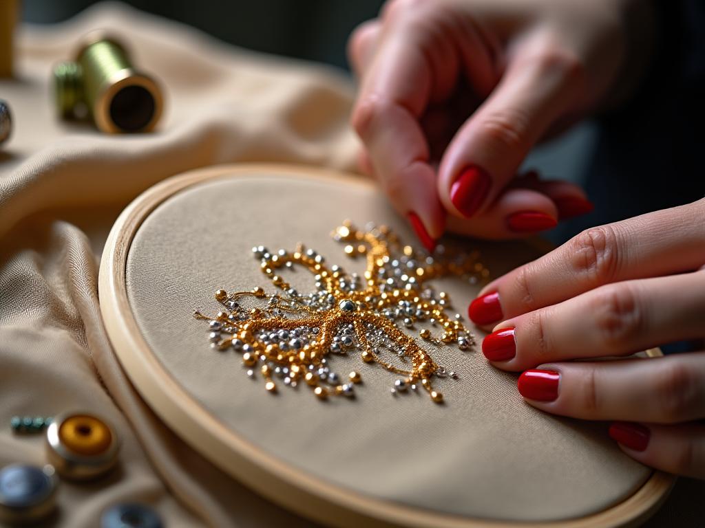 Broderie artisanale et couture main haute couture
