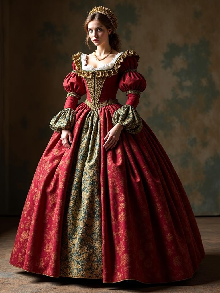 Robe Renaissance confectionnée sur mesure